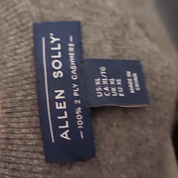 ALLEN SOLLY grey cashmere sweater - Picture 4 of 8